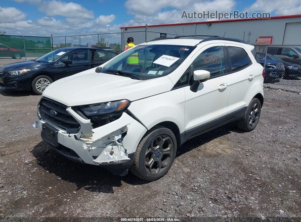 MAJ6P1CL8JC196616 2018 FORD ECOSPORT White Առջևի ձախ երեք քառորդ տեսարան