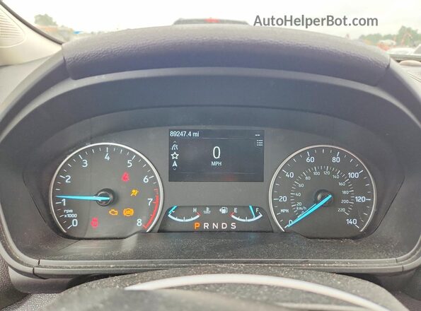 MAJ6P1CL9JC203332 2018 FORD ECOSPORT Black Instrument cluster view