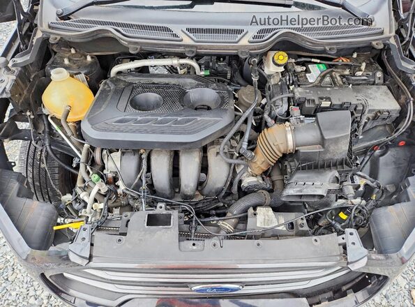 MAJ6P1CL9JC203332 2018 FORD ECOSPORT Black Engine compartment view