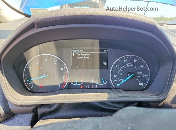 MAJ6P1CLXJC159504 2018 FORD ECOSPORT Синий Вид щитка приборов