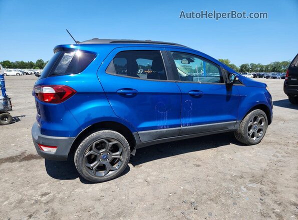 MAJ6P1CLXJC159504 2018 FORD ECOSPORT Синий Задняя правая четверть