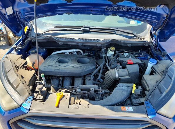 MAJ6P1CLXJC159504 2018 FORD ECOSPORT Синий Вид подкапотного пространства