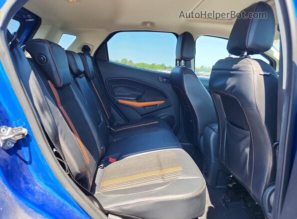 MAJ6P1CLXJC159504 2018 FORD ECOSPORT Синий Вид задней части салона