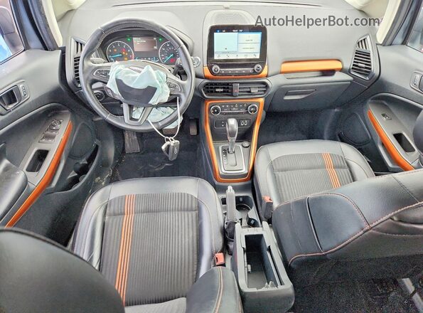 MAJ6P1CLXJC163262 2018 FORD ECOSPORT Gray Widok deski rozdzielczej
