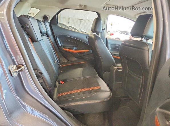 MAJ6P1CLXJC163262 2018 FORD ECOSPORT Gray Widok wnętrza z tyłu