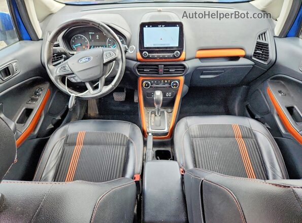 MAJ6P1CLXJC182412 2018 FORD ECOSPORT Blue Vista del salpicadero