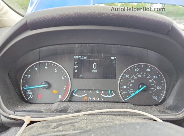 MAJ6P1CLXJC182412 2018 FORD ECOSPORT Blue Vista del cuadro de instrumentos