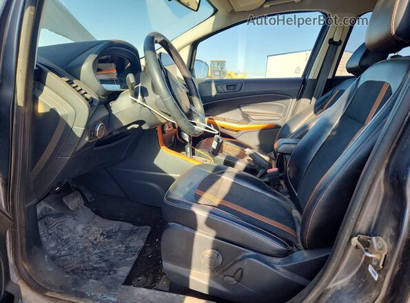 MAJ6P1CLXJC183110 2018 FORD ECOSPORT Gray წინა სალონის ხედი