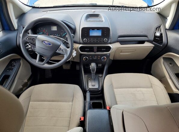 MAJ6P1SL0JC175728 2018 FORD ECOSPORT Blue Առջևի վահանակի տեսք