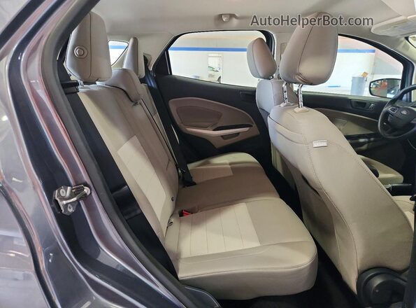 MAJ6P1SL0JC222837 2018 FORD ECOSPORT Gray Widok tylnych siedzeń