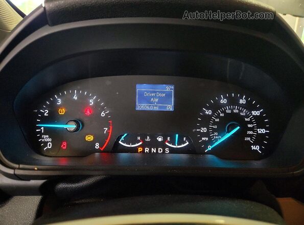 MAJ6P1SL0JC222837 2018 FORD ECOSPORT Gray Widok zestawu wskaźników
