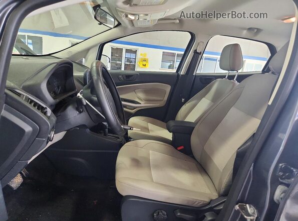 MAJ6P1SL0JC222837 2018 FORD ECOSPORT Gray Widok wnętrza z przodu