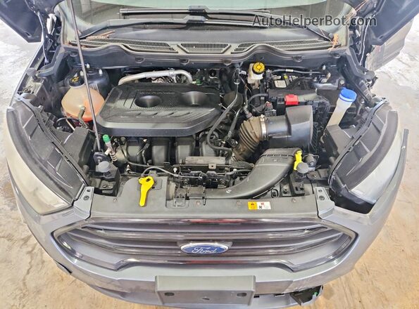 MAJ6P1SL0JC222837 2018 FORD ECOSPORT Gray Widok wnętrza z tyłu
