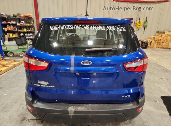 MAJ6P1SL3JC244248 2018 FORD ECOSPORT Blue Widok z tyłu