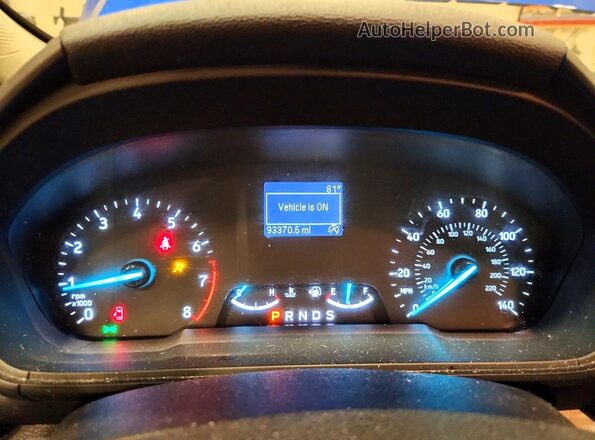 MAJ6P1SL3JC244248 2018 FORD ECOSPORT Blue Widok zestawu wskaźników