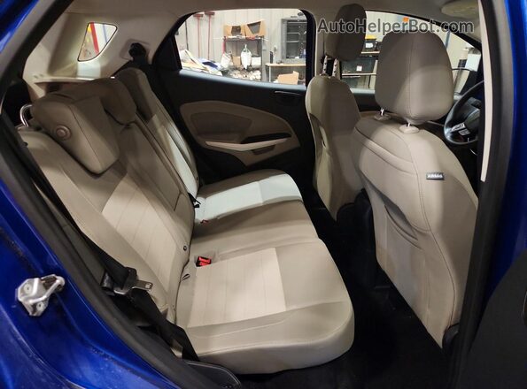 MAJ6P1SL3JC244248 2018 FORD ECOSPORT Blue Widok tylnych siedzeń