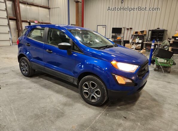 MAJ6P1SL3JC244248 2018 FORD ECOSPORT Blue Przód prawy