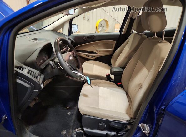 MAJ6P1SL3JC244248 2018 FORD ECOSPORT Blue Widok wnętrza z przodu