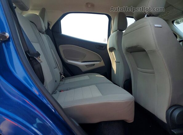 MAJ6P1SL6JC175782 2018 FORD ECOSPORT Blue Widok wnętrza z tyłu