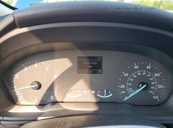 MAJ6P1SL6JC175782 2018 FORD ECOSPORT Blue Widok zestawu wskaźników