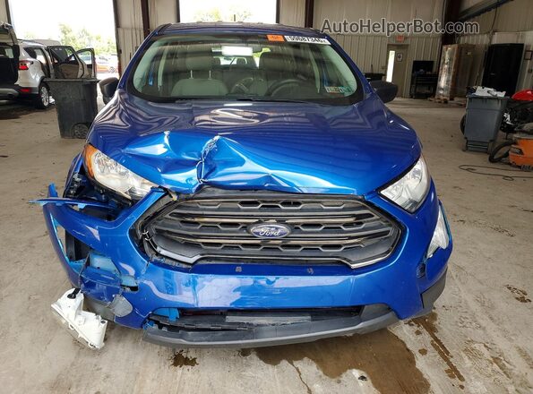 MAJ6P1SL9JC227728 2018 FORD ECOSPORT Blue Front view