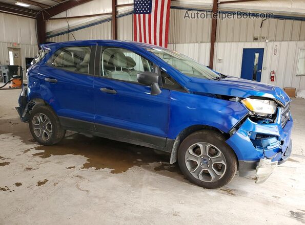 MAJ6P1SL9JC227728 2018 FORD ECOSPORT Blue Front right