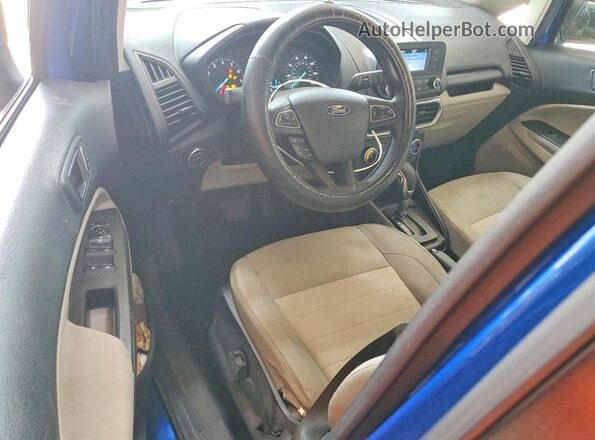 MAJ6P1SL9JC227728 2018 FORD ECOSPORT Blue Dashboard view