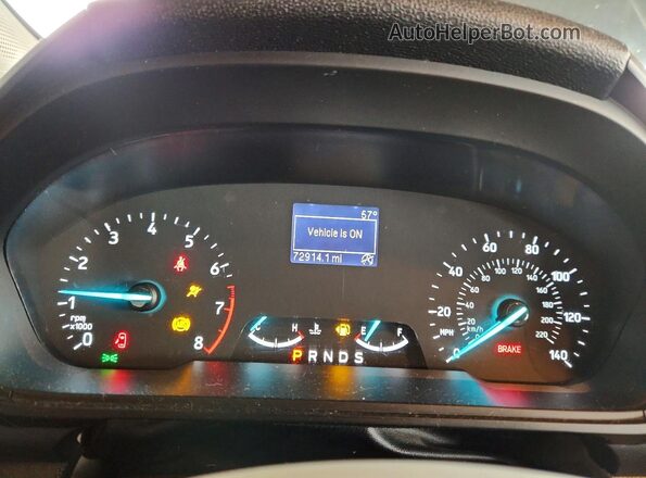 MAJ6P1SLXJC191029 2018 FORD ECOSPORT Gray Սարքավորումների վահանակի տեսք