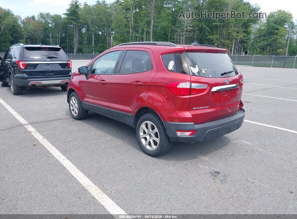 MAJ6P1UL0JC196057 2018 FORD ECOSPORT Red Rear left