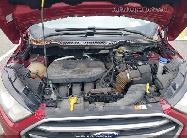 MAJ6P1UL0JC196057 2018 FORD ECOSPORT Red Rear view