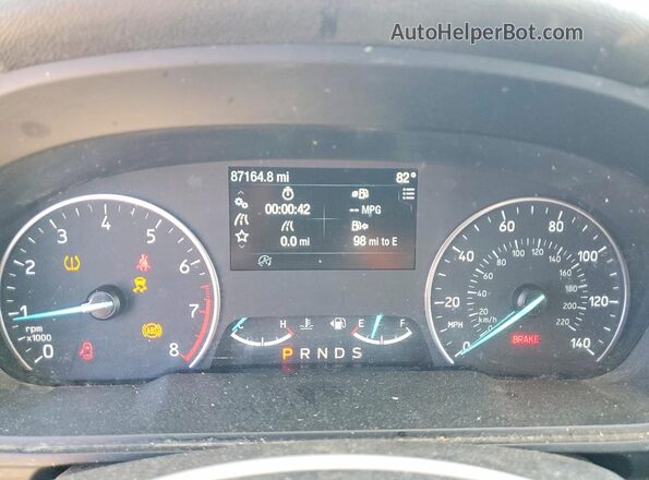 MAJ6P1UL1JC181552 2018 FORD ECOSPORT White Սարքավորումների վահանակի տեսք