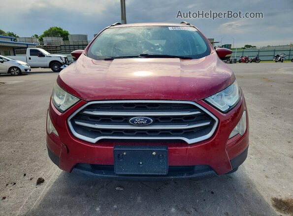 MAJ6P1UL2JC198389 2018 FORD ECOSPORT Red წინა ხედი