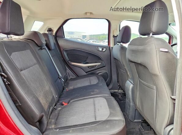 MAJ6P1UL2JC198389 2018 FORD ECOSPORT Red უკანა სალონის ხედი