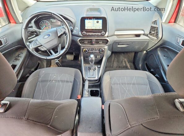 MAJ6P1UL2JC198389 2018 FORD ECOSPORT Red წინა პანელის ხედი