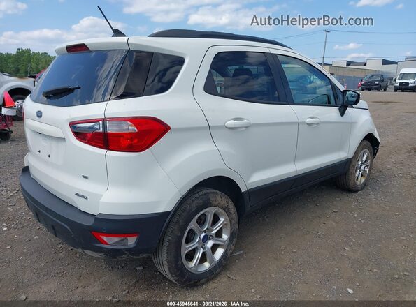 MAJ6P1UL3JC197994 2018 FORD ECOSPORT Белый Задняя правая четверть