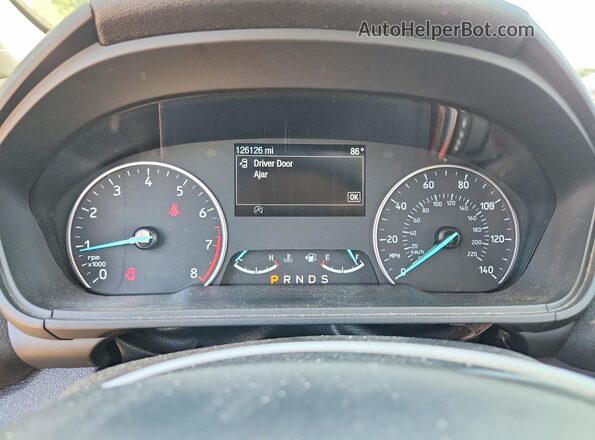 MAJ6P1UL3JC228578 2018 FORD ECOSPORT Blue Vista de la etiqueta del VIN