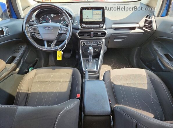 MAJ6P1UL3JC228578 2018 FORD ECOSPORT Blue Vista interior trasera