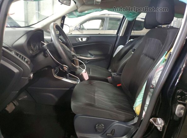 MAJ6P1UL4JC223809 2018 FORD ECOSPORT Черный Вид салона спереди