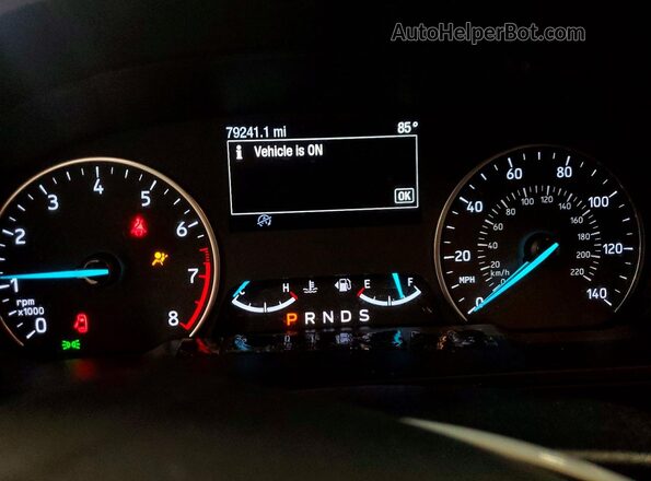 MAJ6P1UL4JC223809 2018 FORD ECOSPORT Черный Вид щитка приборов