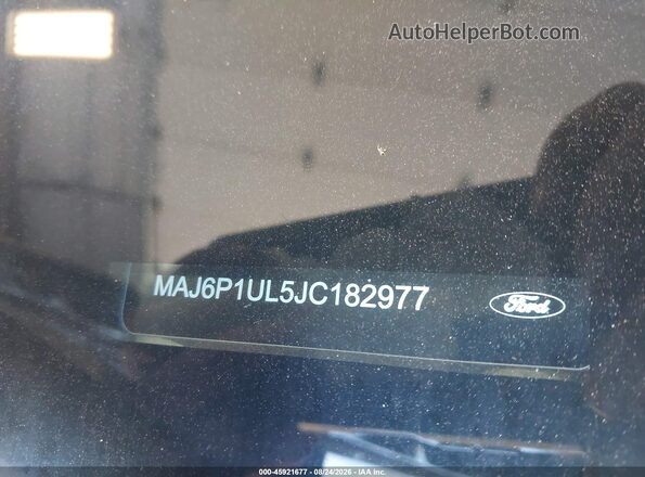 MAJ6P1UL5JC182977 2018 FORD ECOSPORT Серый Вид подкапотного пространства