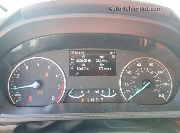 MAJ6P1UL5JC187760 2018 FORD ECOSPORT Серый Вид щитка приборов