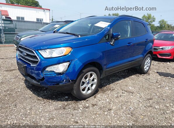 MAJ6P1UL6JC244242 2018 FORD ECOSPORT Blue Vista tres cuartos delantera izquierda