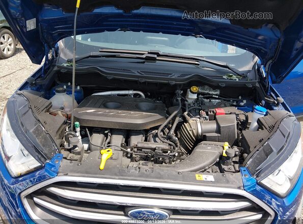 MAJ6P1UL6JC244242 2018 FORD ECOSPORT Blue Vista trasera