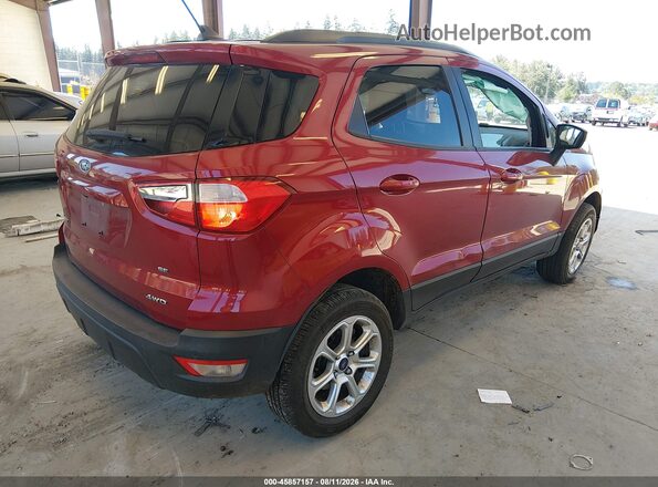 MAJ6P1UL7JC214389 2018 FORD ECOSPORT Red უკანა მარჯვენა