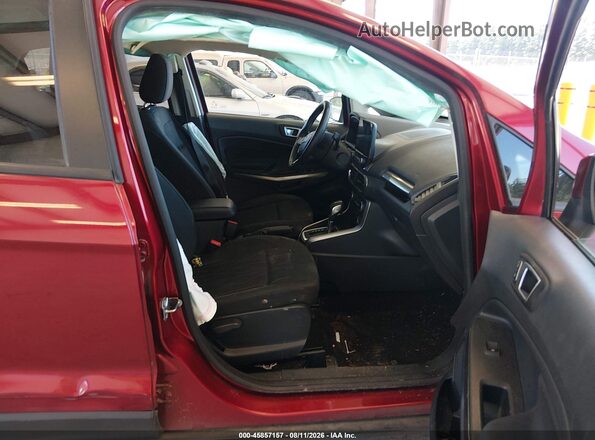 MAJ6P1UL7JC214389 2018 FORD ECOSPORT Red წინა სალონის ხედი