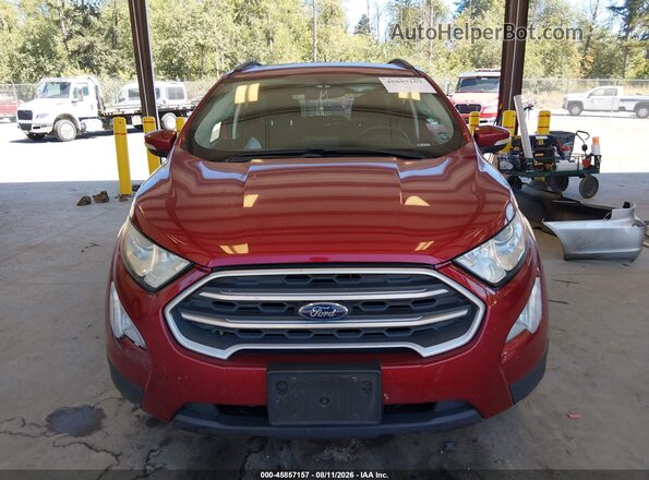 MAJ6P1UL7JC214389 2018 FORD ECOSPORT Red ხელსაწყოთა პანელის ხედი