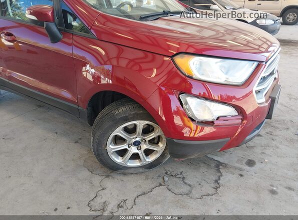 MAJ6P1UL7JC214389 2018 FORD ECOSPORT Red წინა ხედი