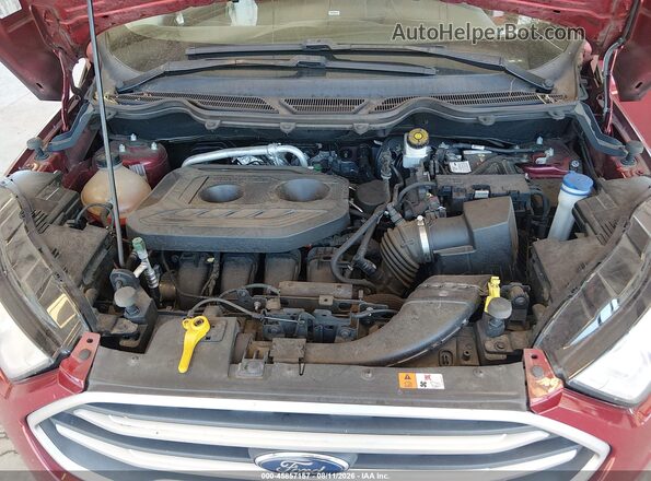 MAJ6P1UL7JC214389 2018 FORD ECOSPORT Red უკანა ხედი