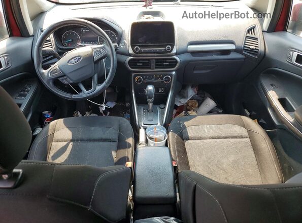 MAJ6P1UL7JC221813 2018 FORD ECOSPORT Red Widok deski rozdzielczej
