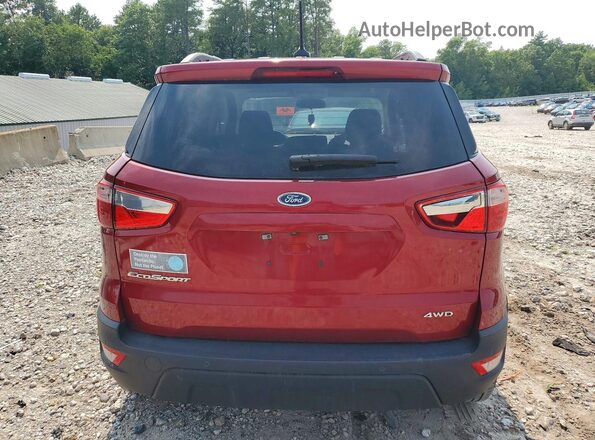 MAJ6P1UL7JC221813 2018 FORD ECOSPORT Red Widok z tyłu